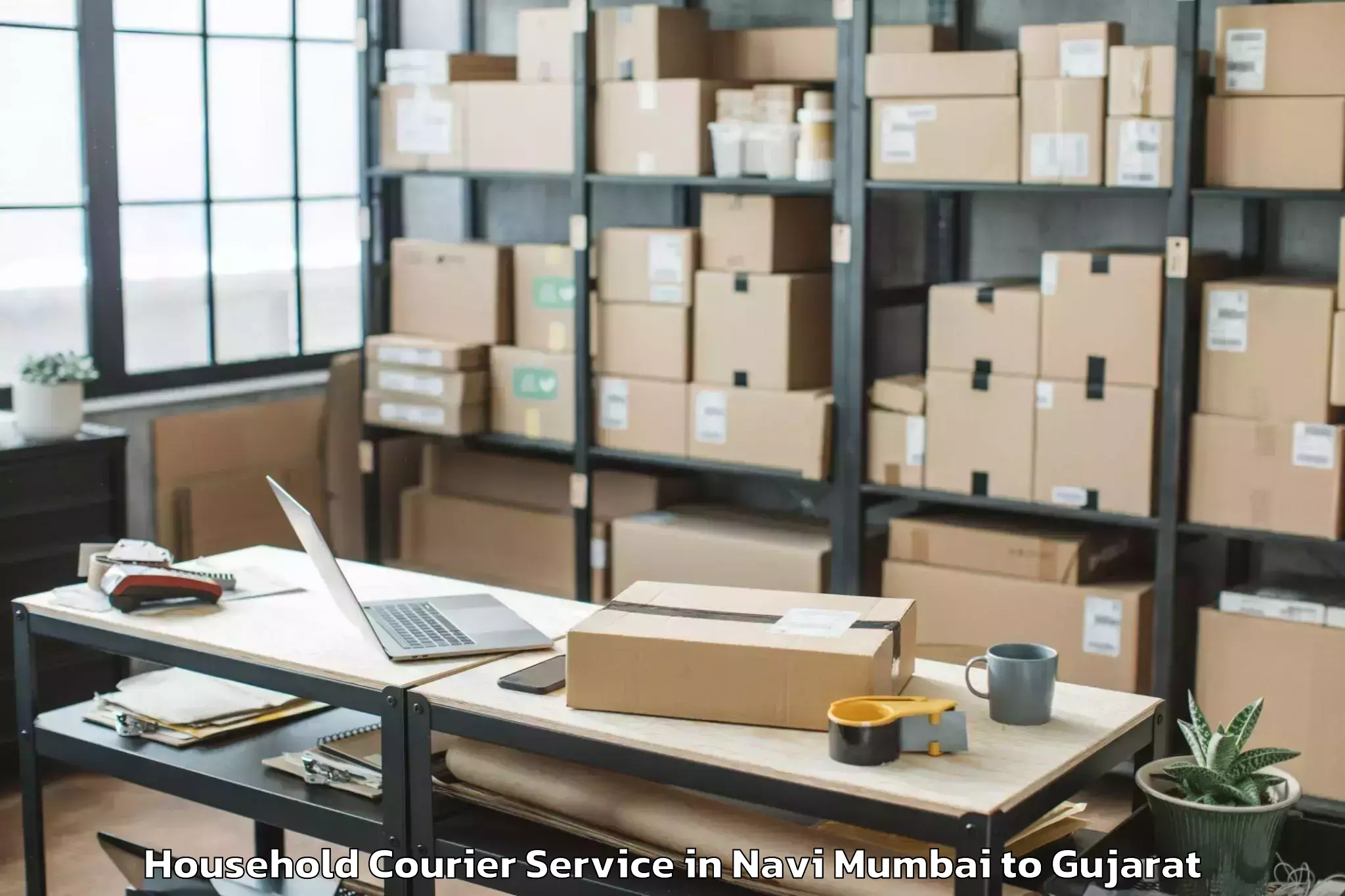 Comprehensive Navi Mumbai to Kaprada Household Courier